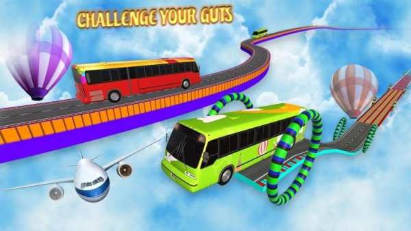 Bus Simulator Impossible Driving Flying Stunt screenshot 1