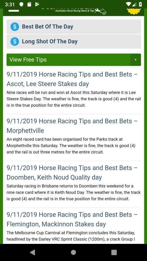Just Horse Racing - Australia screenshot 1