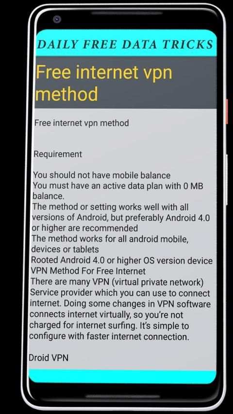 Daily Free internet Data 3g 4g free data Tricks screenshot 3