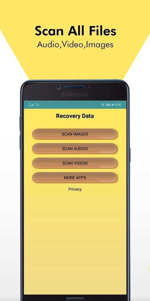 Recover deleted files Data - Audio Video Recovery screenshot 3