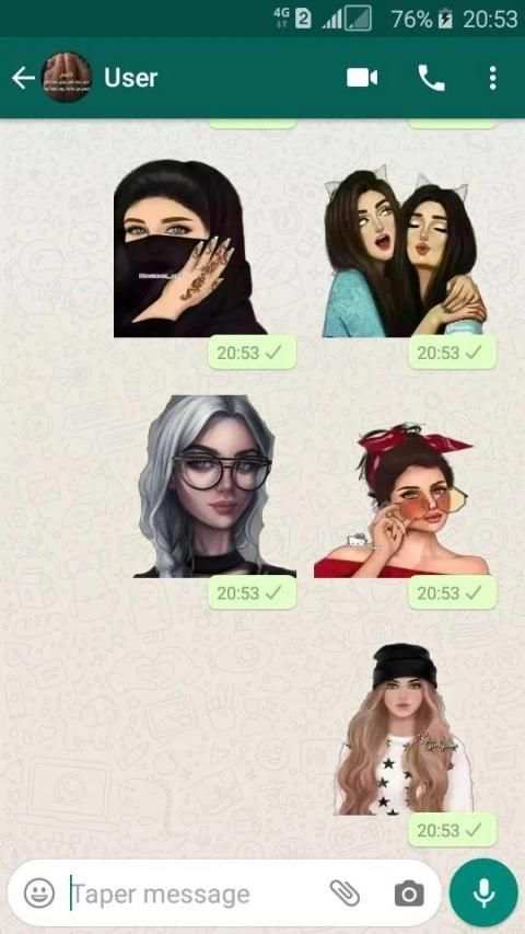 ملصقات بنات جيرلي للواتساب
‎ screenshot 4