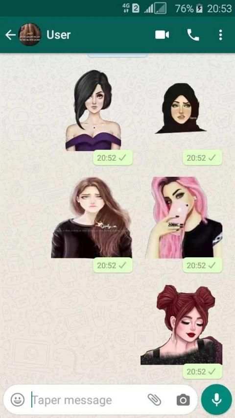 ملصقات بنات جيرلي للواتساب
‎ screenshot 3