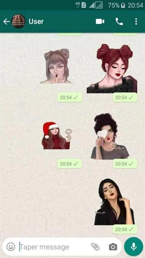 ملصقات بنات جيرلي للواتساب
‎ screenshot 8