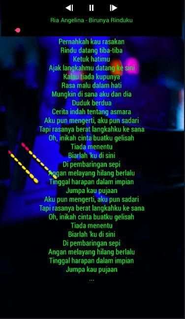 Ria Angelina Birunya Rinduku Offline screenshot 1