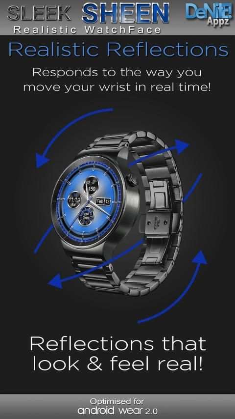 Sleek Sheen HD Watch Face Widget & Live Wallpaper स्क्रीनशॉट 28
