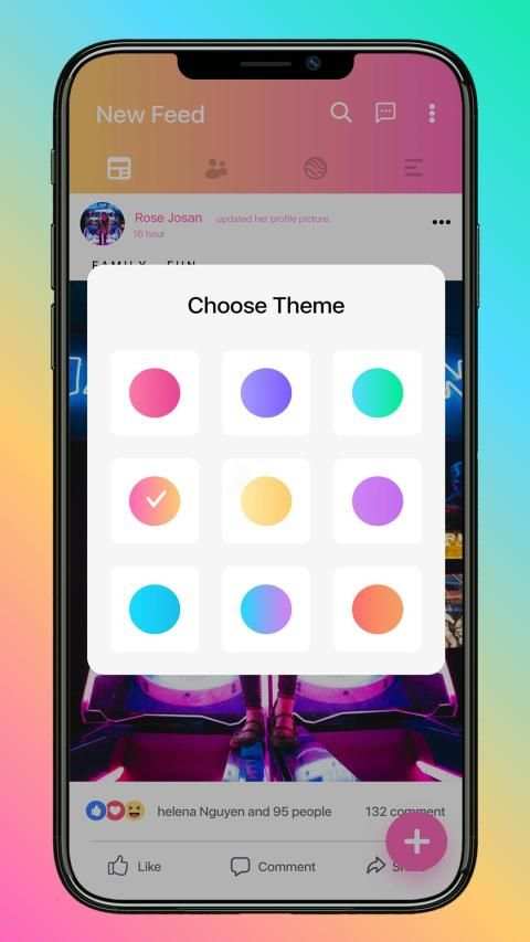 Mini for Social Network - Themes, emojis, funny screenshot 6