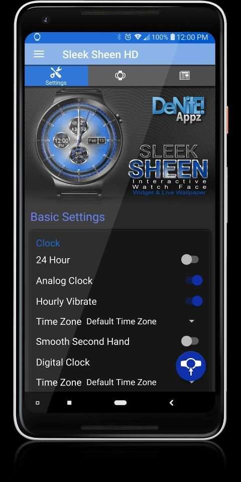 Sleek Sheen HD Watch Face Widget & Live Wallpaper स्क्रीनशॉट 22