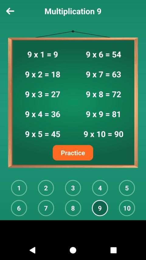 Multiplication Table Games screenshot 3