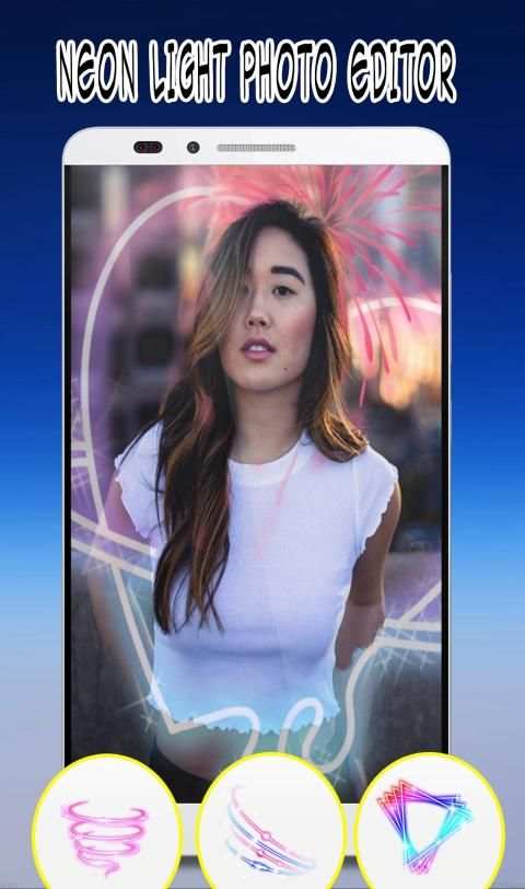 Neon Light Photo Editor screenshot 3