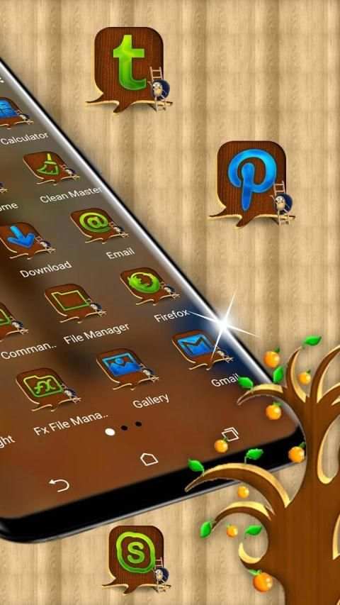 Artificial Fruit Tree Launcher Theme screenshot 1