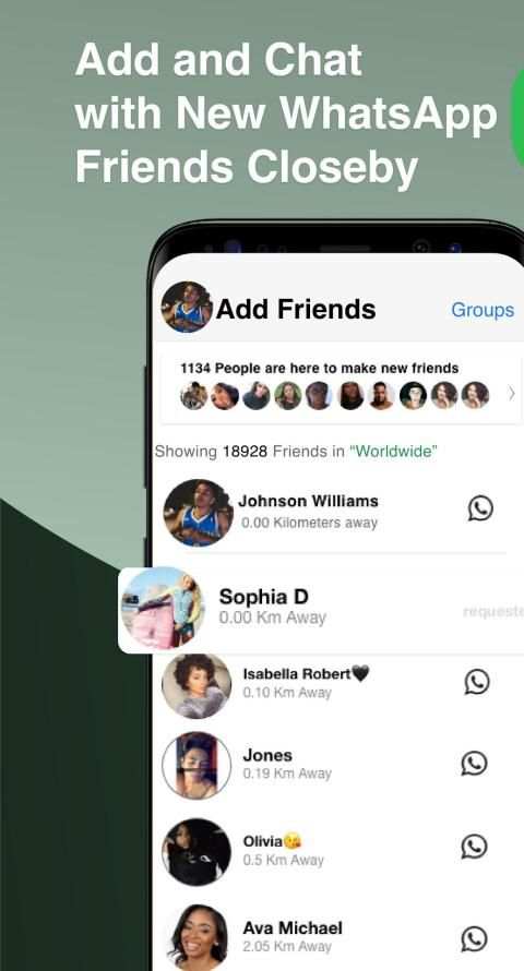 WhatsNum - New Friends for WhatsApp screenshot 7