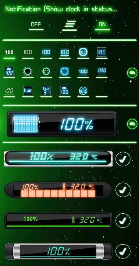 Battery Neon Widget screenshot 3