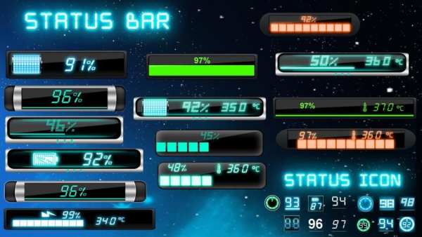 Battery Neon Widget screenshot 1