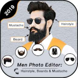 Man Photo Editor : Hairstyles, Beard & Mustache