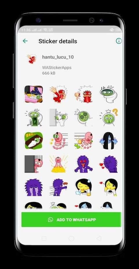 Hantu Lucu for Whatsapp _ WAStickerApps screenshot 1