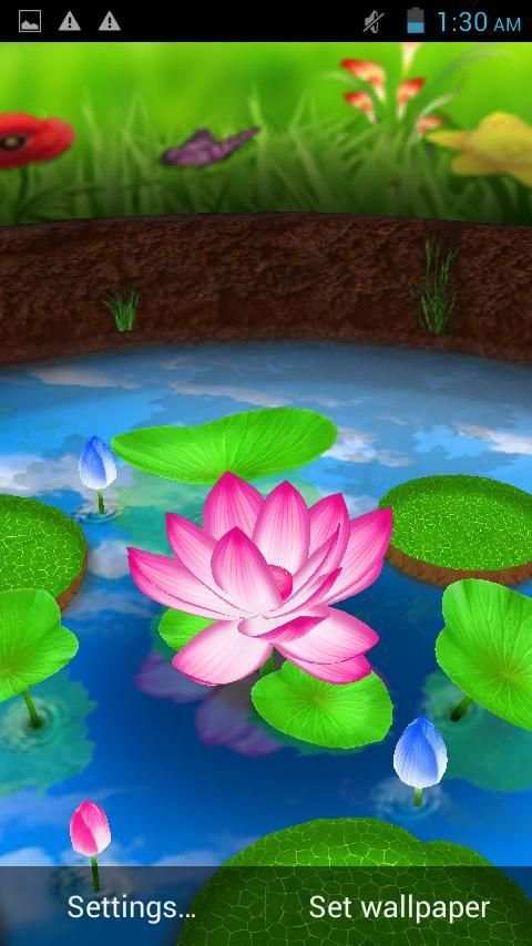 Lotus 3D Live Wallpaper screenshot 4