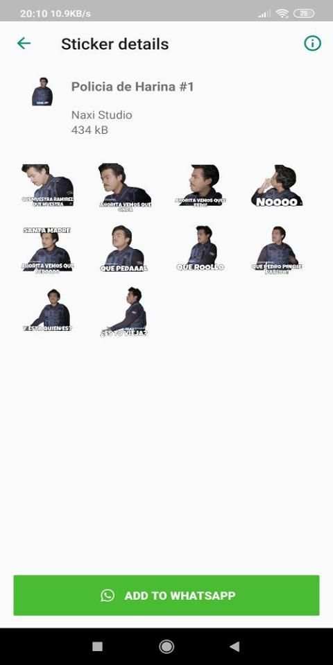 Stickers Policia de Harina Para WhatsApp screenshot 1