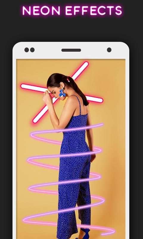 Neon Photo Editor 2019 स्क्रीनशॉट 4