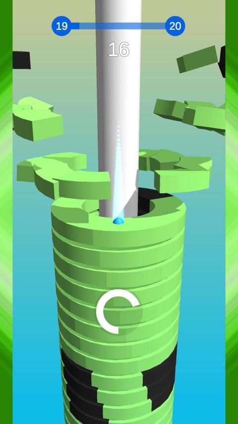 Stack ball разбей платформы screenshot 7