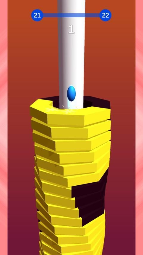 Stack ball разбей платформы screenshot 2