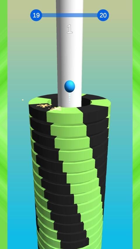 Stack ball разбей платформы screenshot 6
