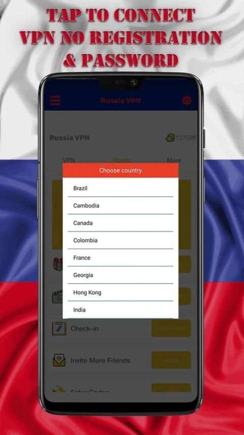 RussiaVPN - Fast VPN Proxy & Free VPN screenshot 1