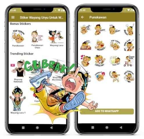 WA StikerApp Wayang Unyu Sticker Wayang Jawa screenshot 4