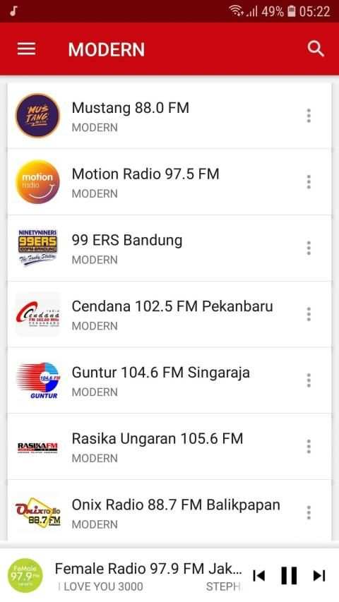 Radio FM Online Indonesia screenshot 3