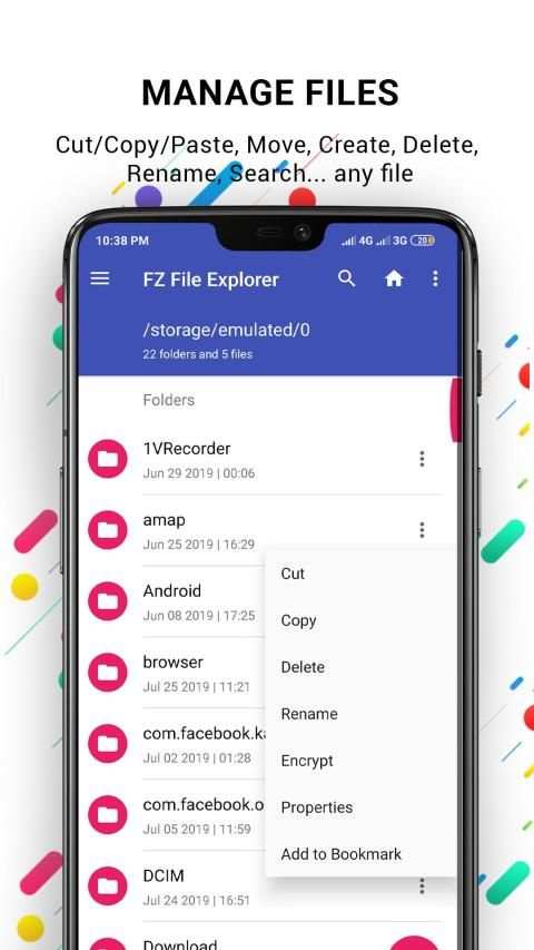 FZ File Explorer - File Manager, App Manager स्क्रीनशॉट 2