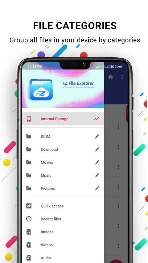 FZ File Explorer - File Manager, App Manager स्क्रीनशॉट 1