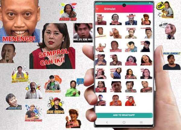 WAStickerApps Komedian Cute Pelawak WA Sticker screenshot 4
