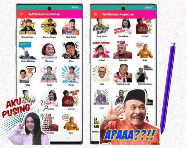 WAStickerApps Komedian Cute Pelawak WA Sticker screenshot 3