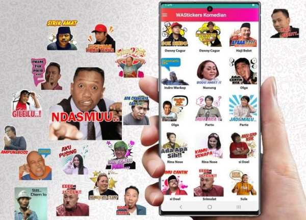 WAStickerApps Komedian Cute Pelawak WA Sticker screenshot 5