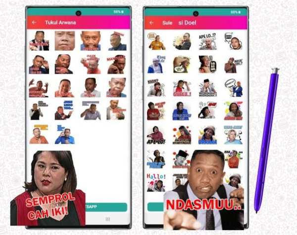 WAStickerApps Komedian Cute Pelawak WA Sticker screenshot 1