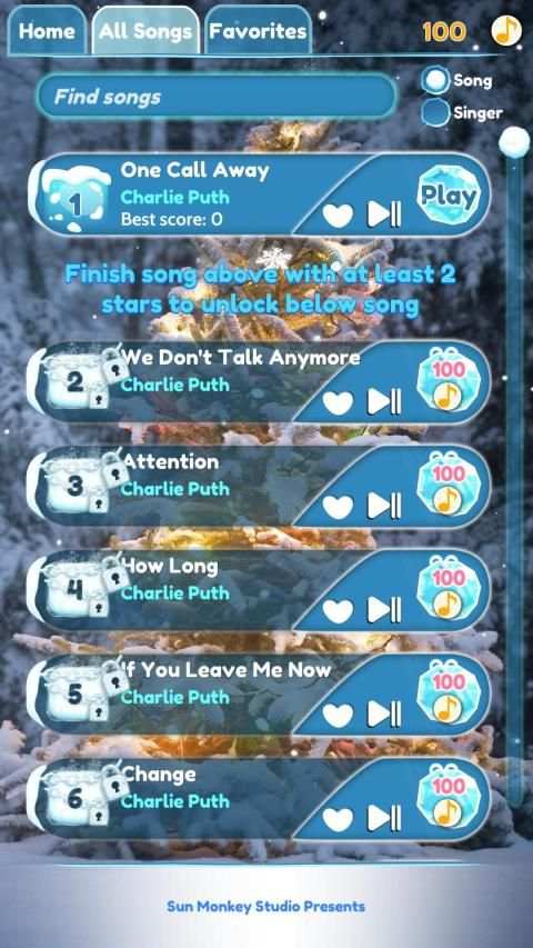 One Call Away - Charlie Puth Piano Tiles screenshot 5