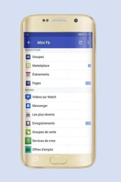 Mini for facebook and instagram screenshot 2