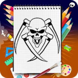 Learn How to Draw Tattoos Characters Step by Step आइकन