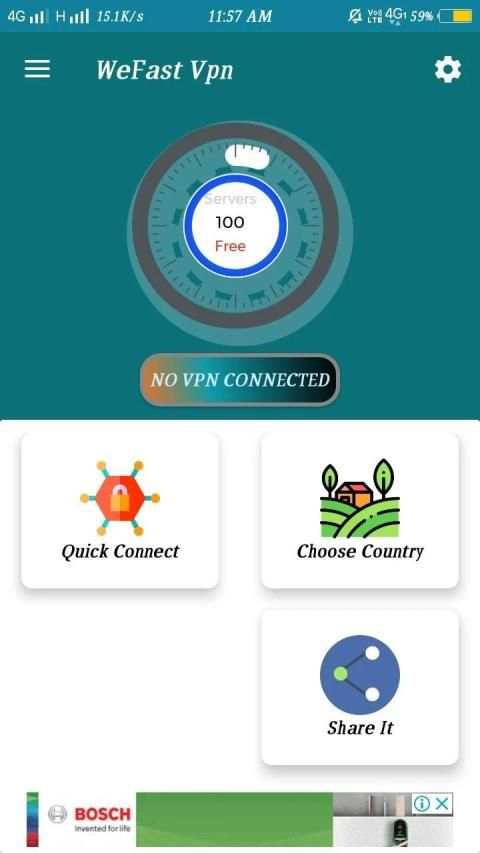 WeFast vpn screenshot 2