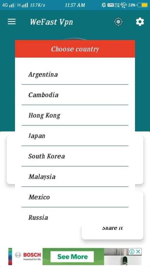WeFast vpn screenshot 4