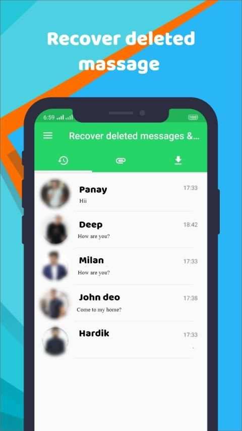 Recover deleted messages & status download screenshot 3
