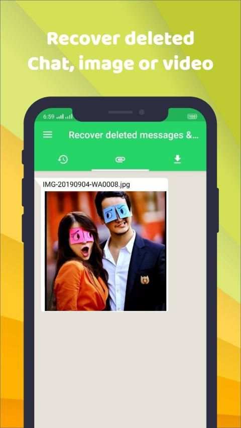 Recover deleted messages & status download screenshot 1