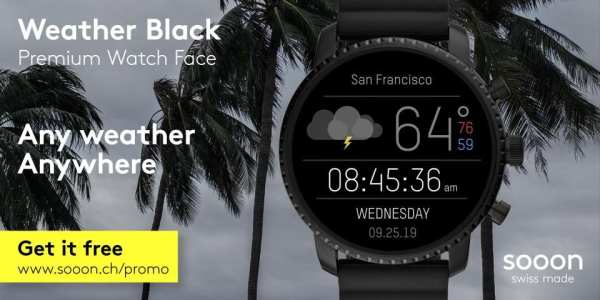 Weather Black Premium Watch Face screenshot 11