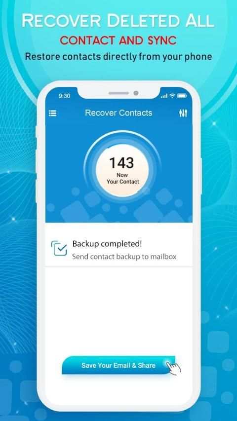 Recover Deleted Contacts - Backup, Export, Restore screenshot 3