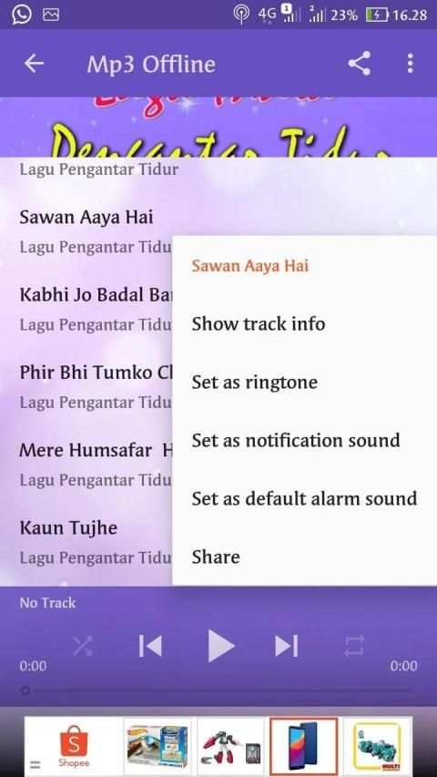 Mp3 Lagu India Syahdu Offline screenshot 1