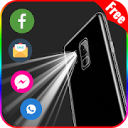 Flash on call and SMS: flash light icon