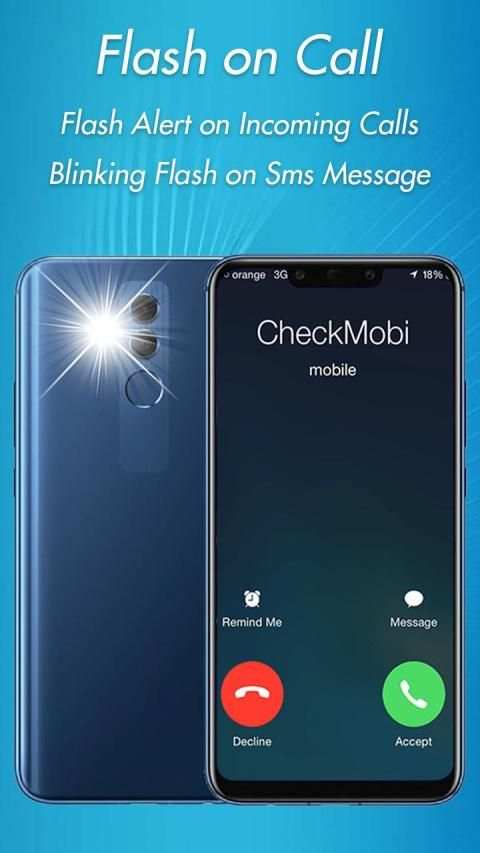 Flash on call and SMS: flash light screenshot 2