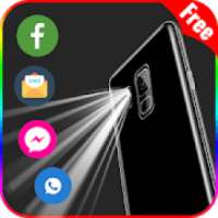 Flash on call and SMS: flash light