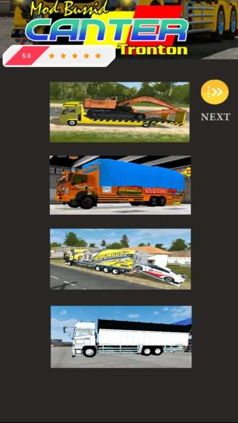Mod Bussid Canter Tronton screenshot 5
