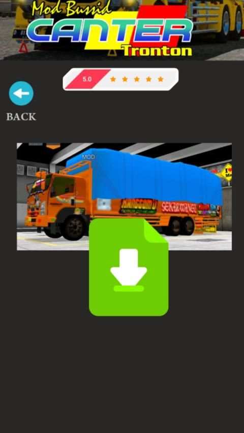 Mod Bussid Canter Tronton screenshot 2