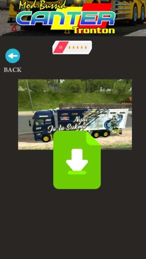 Mod Bussid Canter Tronton screenshot 1
